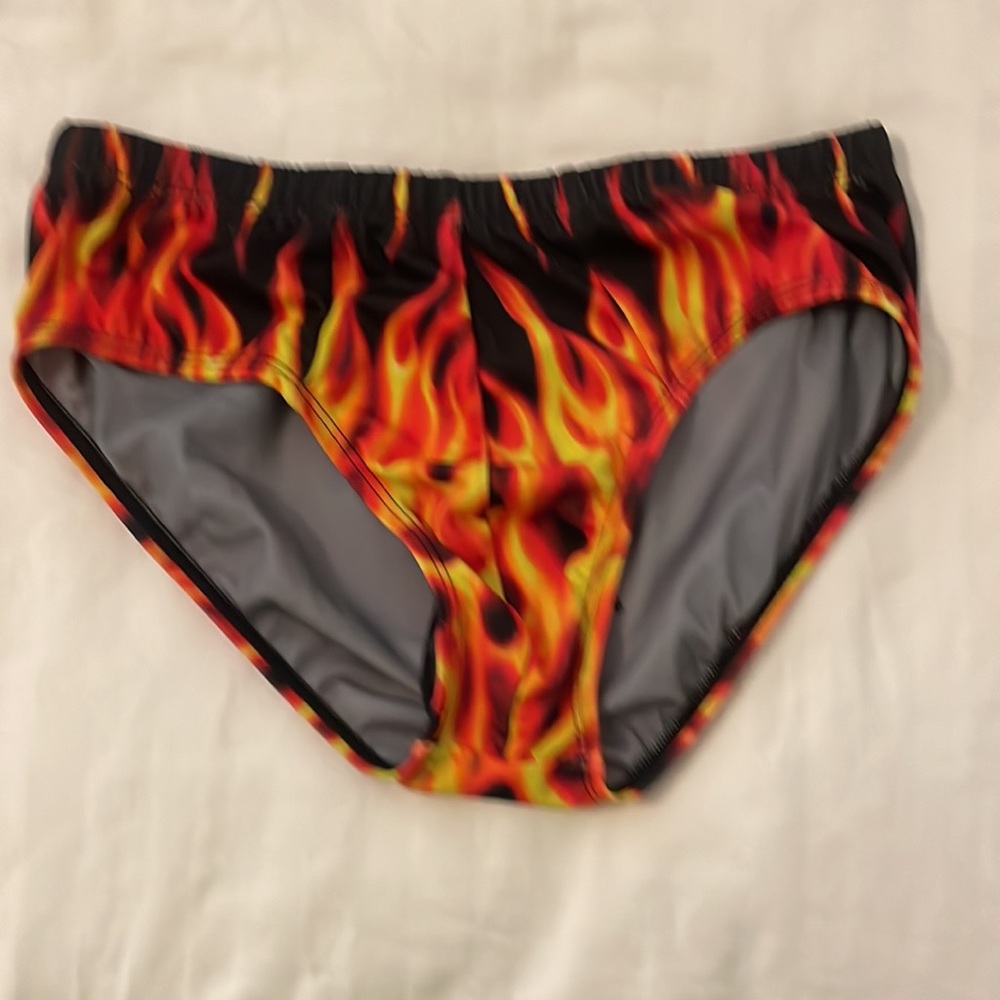 Horse and horn Flaming Speedos Medium